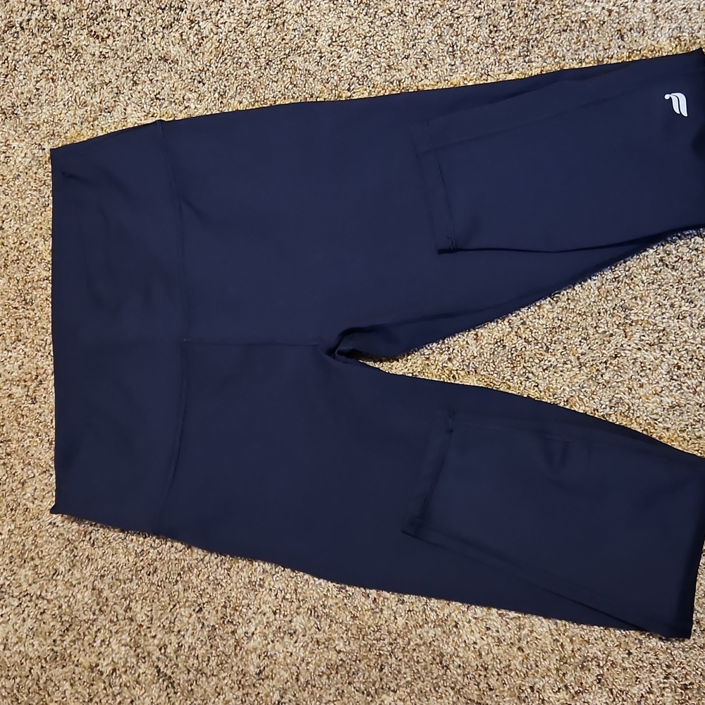 Navy Blue High Waisted 7/8 Leggings